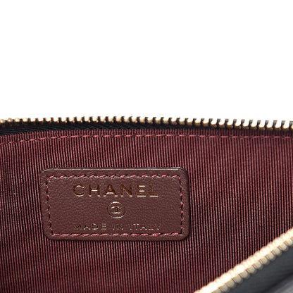 Chanel Lambskin Quilted Classic Zip Pouch Black 5 of 7