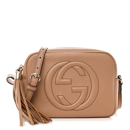 Gucci Pebbled Calfskin Small Soho Disco Bag Camelia 1 of 10