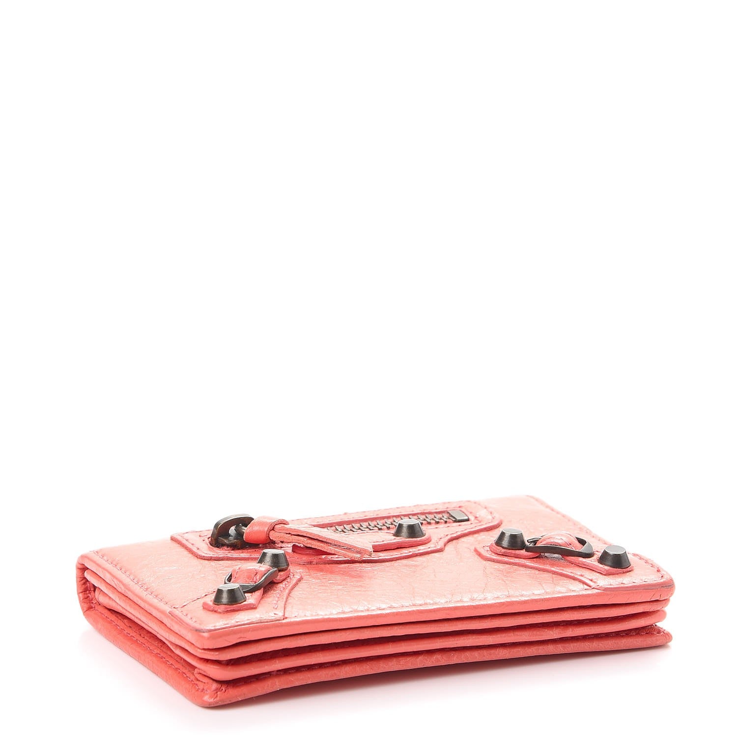 Balenciaga Agneau Classic Hardware Card Case Rose Azalee 4 of 13