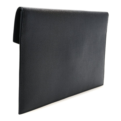 Saint Laurent Grain De Poudre Uptown Pouch Black 3 of 9