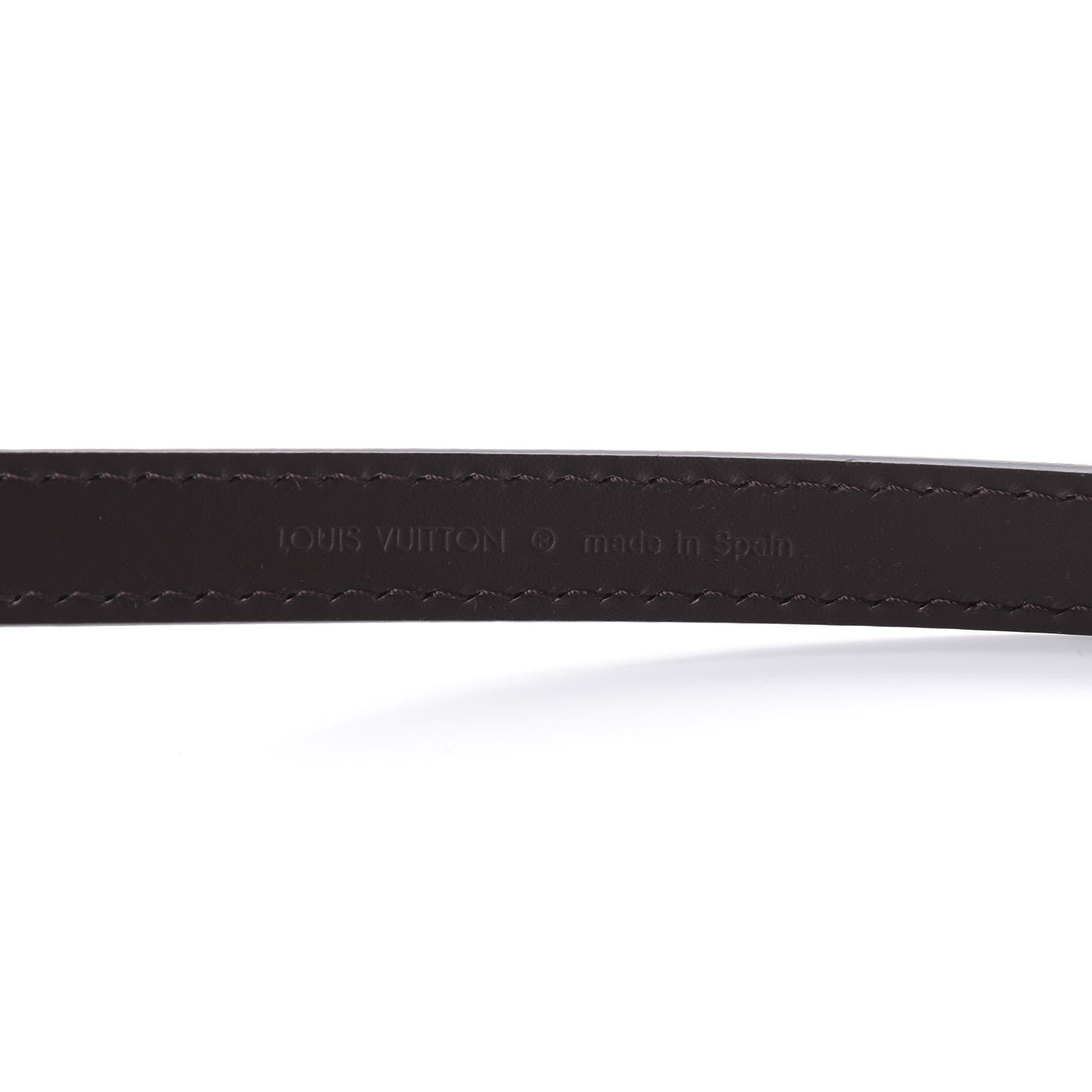 Louis Vuitton Calfskin 16mm Adjustable Shoulder Strap Brown 4 of 5