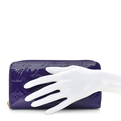 Louis Vuitton Vernis Zippy Wallet Blueberry 2 of 12