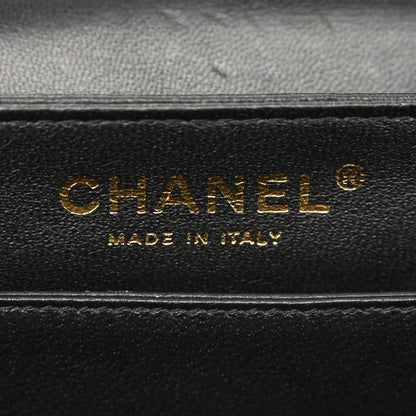 Chanel Suede Quilted Crystal Pearl CC Flap Black 6 of 12
