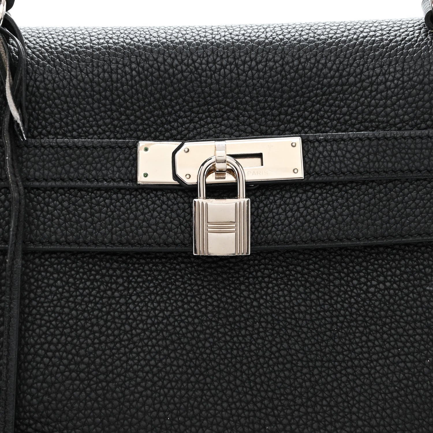 Hermes Togo Kelly Retourne 32 Black 8 of 16