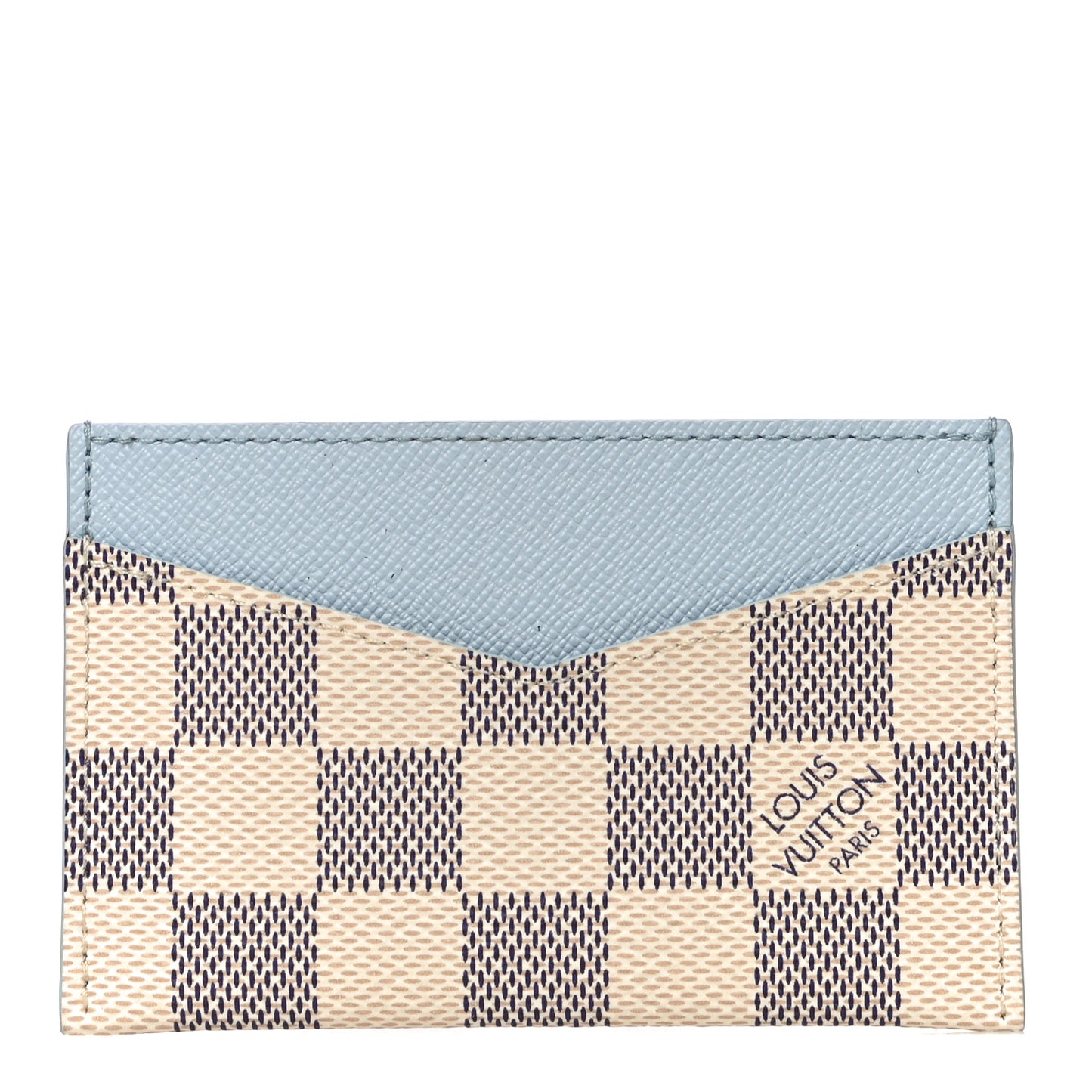 Damier Azur Daily Card Holder Olympe Blue