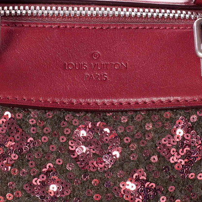 Louis Vuitton Sequin Monogram Sunshine Express Speedy Burgundy 6 of 10