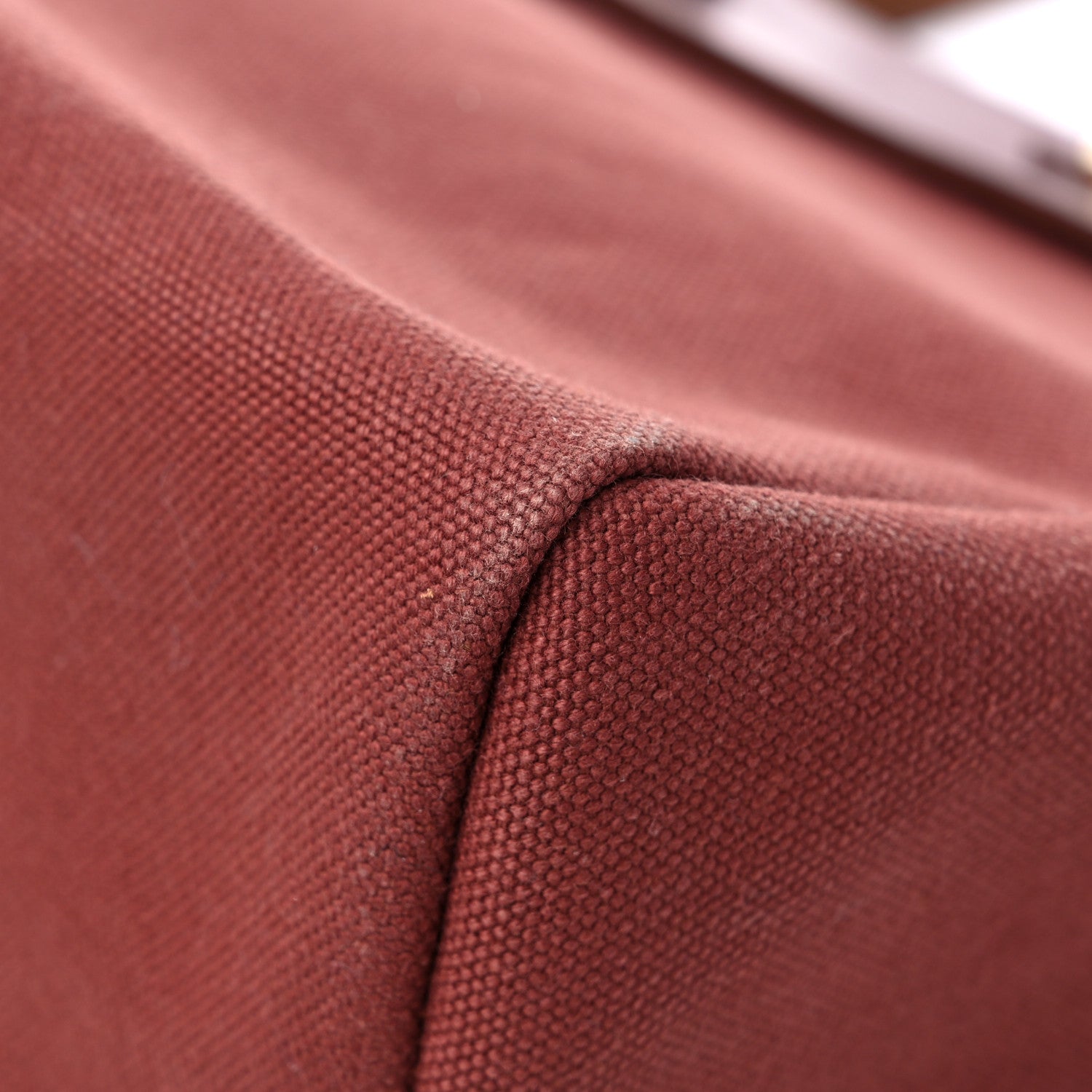 Hermes Toile Vache Hunter Herbag Cabas MM Rouge H 10 of 16