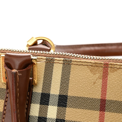 Burberry Haymarket Check Top Handle Crossbody Brown 19 of 20