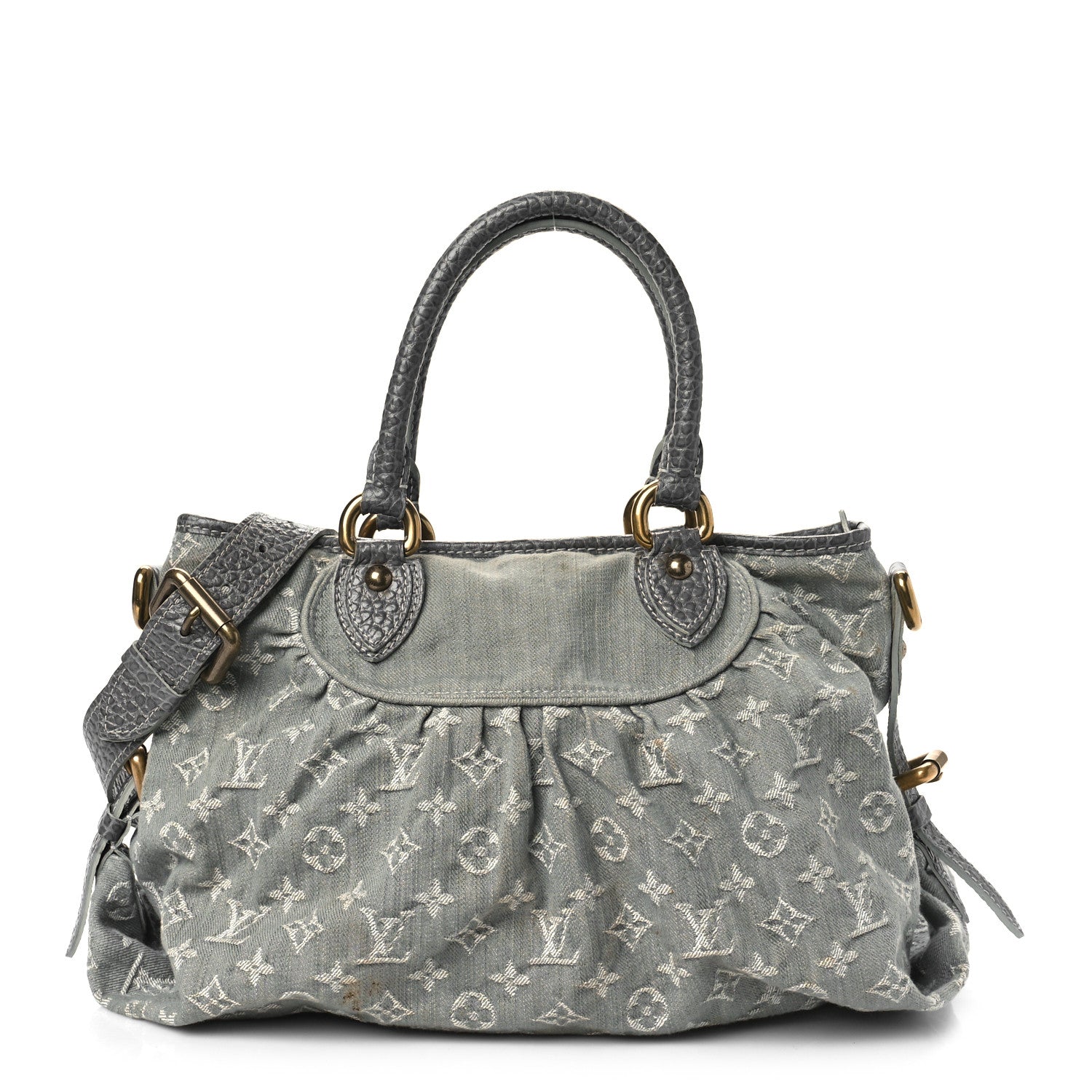 Louis Vuitton Denim Neo Cabby MM Grey 1 of 14