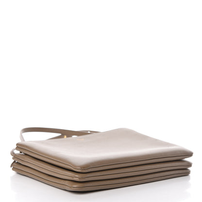 Celine Lambskin Large Trio Crossbody Bag Taupe 4 of 14