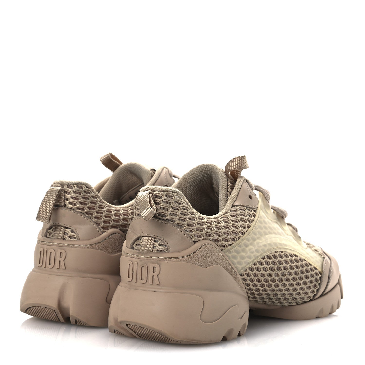 Christian Dior Mesh D-Connect Sneakers 37.5 Nude 5 of 14