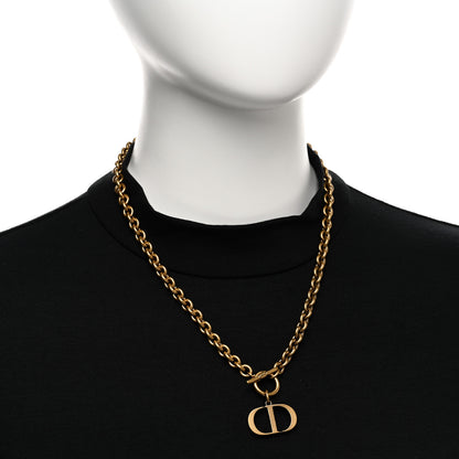 Christian Dior Metal 30 Montaigne Necklace Aged Gold 2 of 4