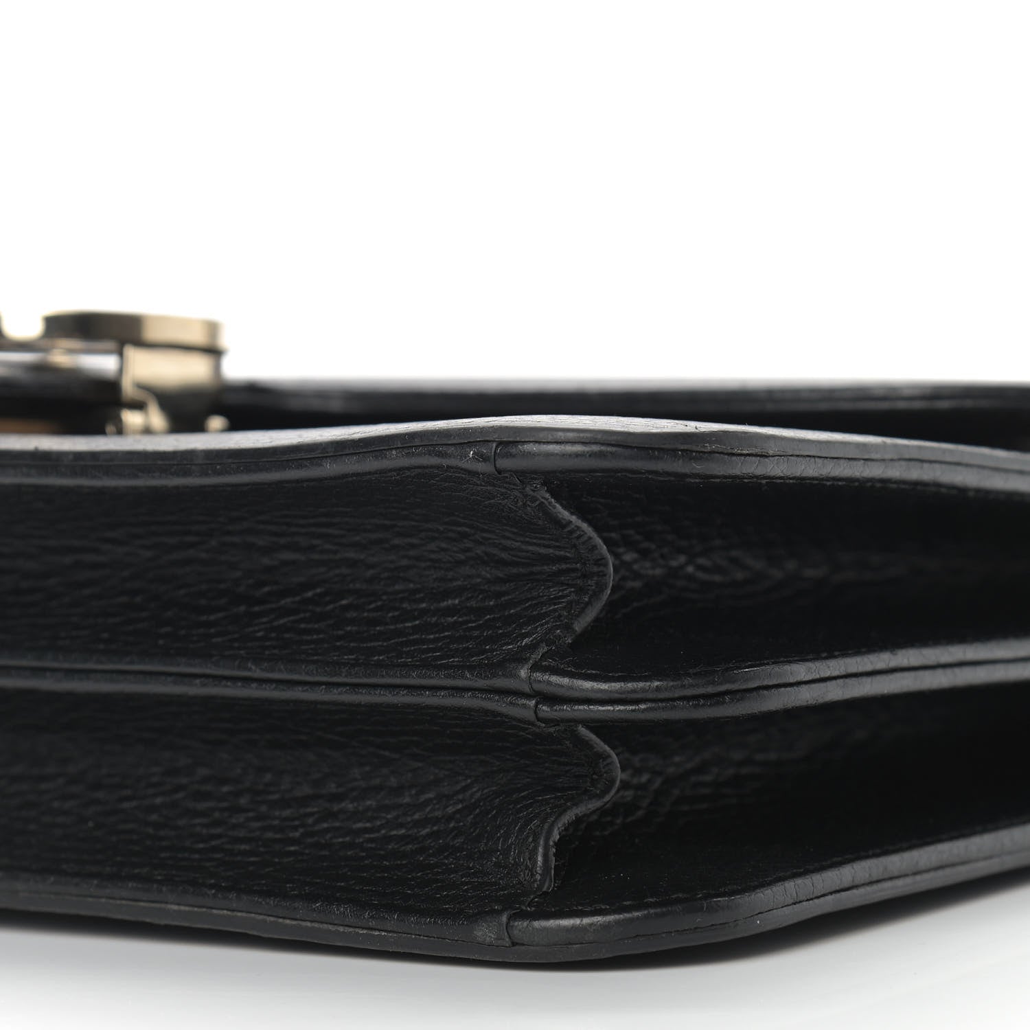 Gucci Dollar Calfskin Interlocking G Shoulder Bag Black 8 of 12