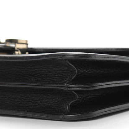 Gucci Dollar Calfskin Interlocking G Shoulder Bag Black 8 of 12
