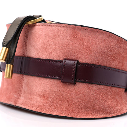 Chloe Suede Calfskin Mini Marcie Round Crossbody Bag Canyon Rose 8 of 10