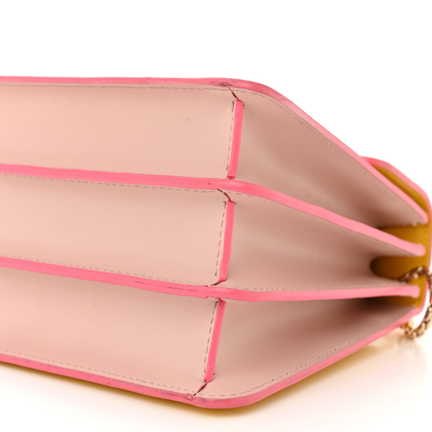 Bulgari Calfskin Serpenti Forever Top Handle Yellow 9 of 11