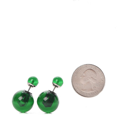 Christian Dior Mise En Dior Tribal Earrings Green 2 of 4