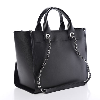 Chanel Caviar Small Studded Deauville Tote Black 4 of 11