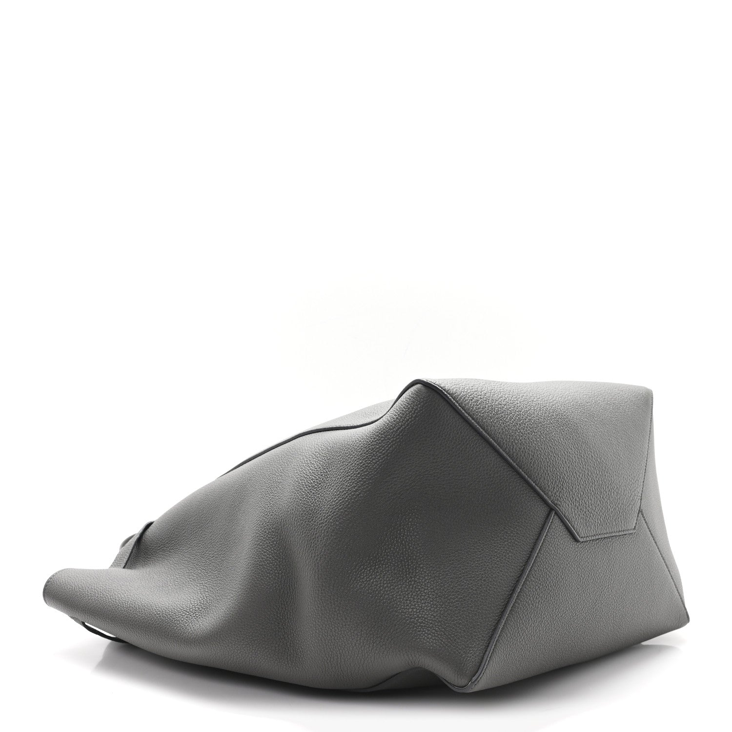Celine Soft Grained Calfskin Medium Belt Cabas Phantom Grey 4 of 10