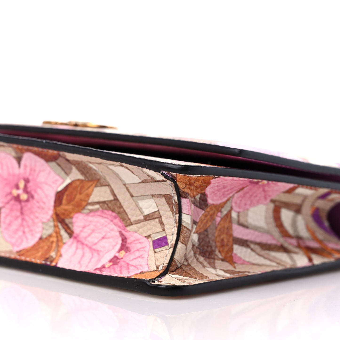 Printed Hammered Calfskin Gancini Minibag Multicolor