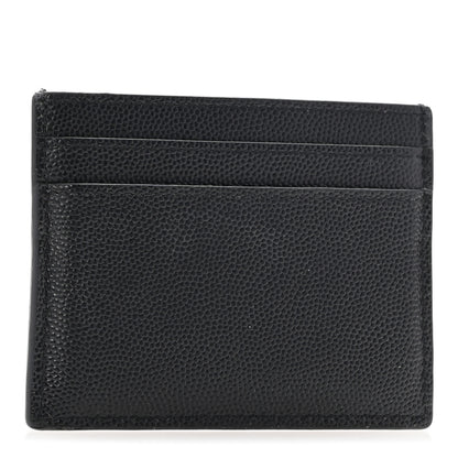 Saint Laurent Grain De Poudre Card Case Black 3 of 9