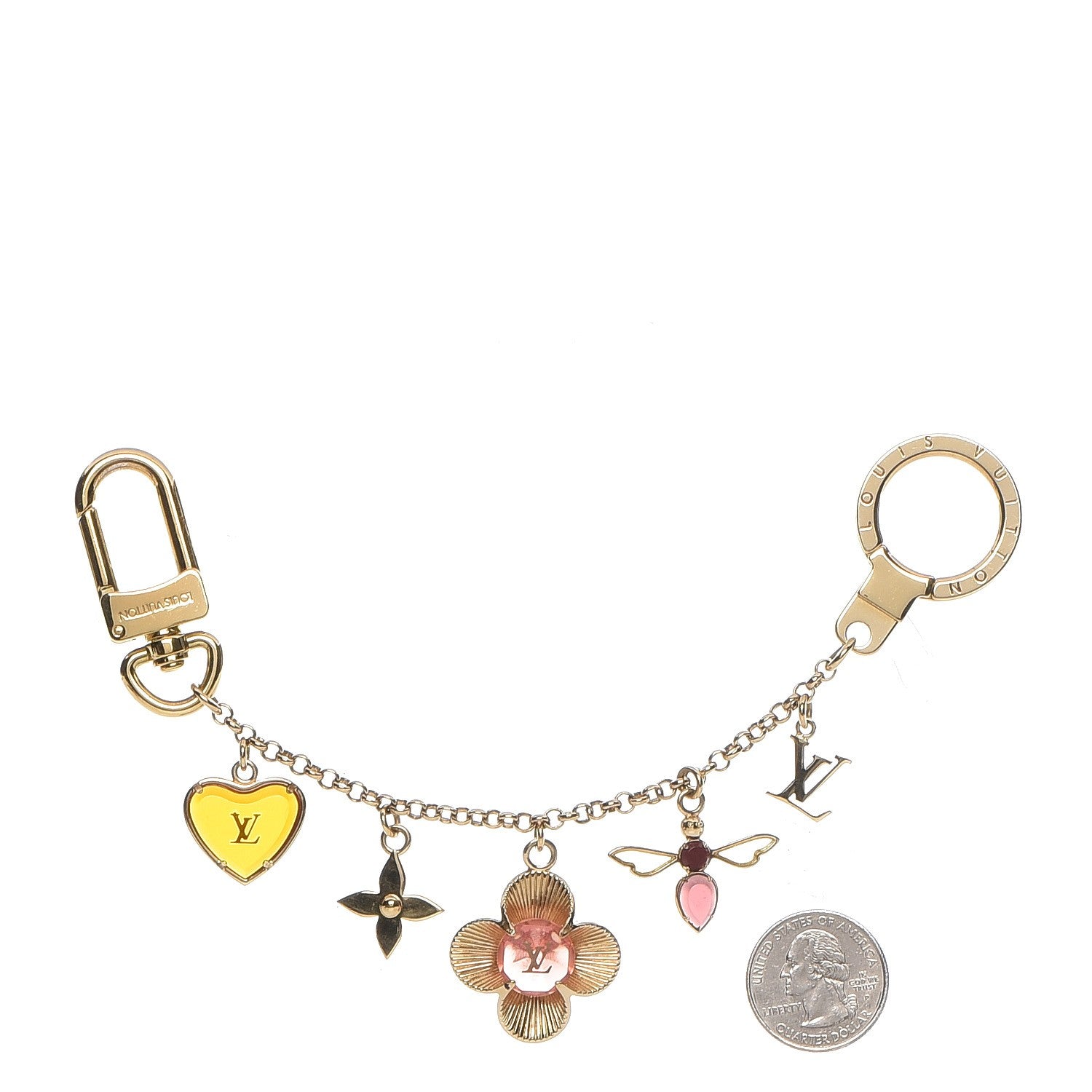 Louis Vuitton Bee Flower Chain Key Charm 2 of 4