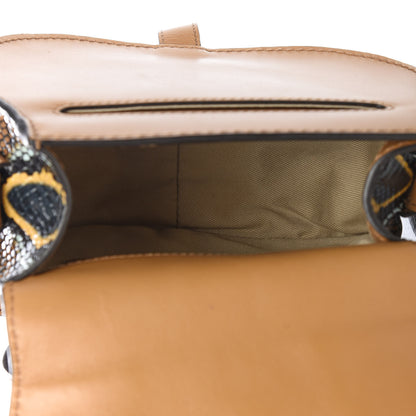 Chloe Python Calfskin Embossed Mini Marcie Round Crossbody Bag Multicolor 5 of 8