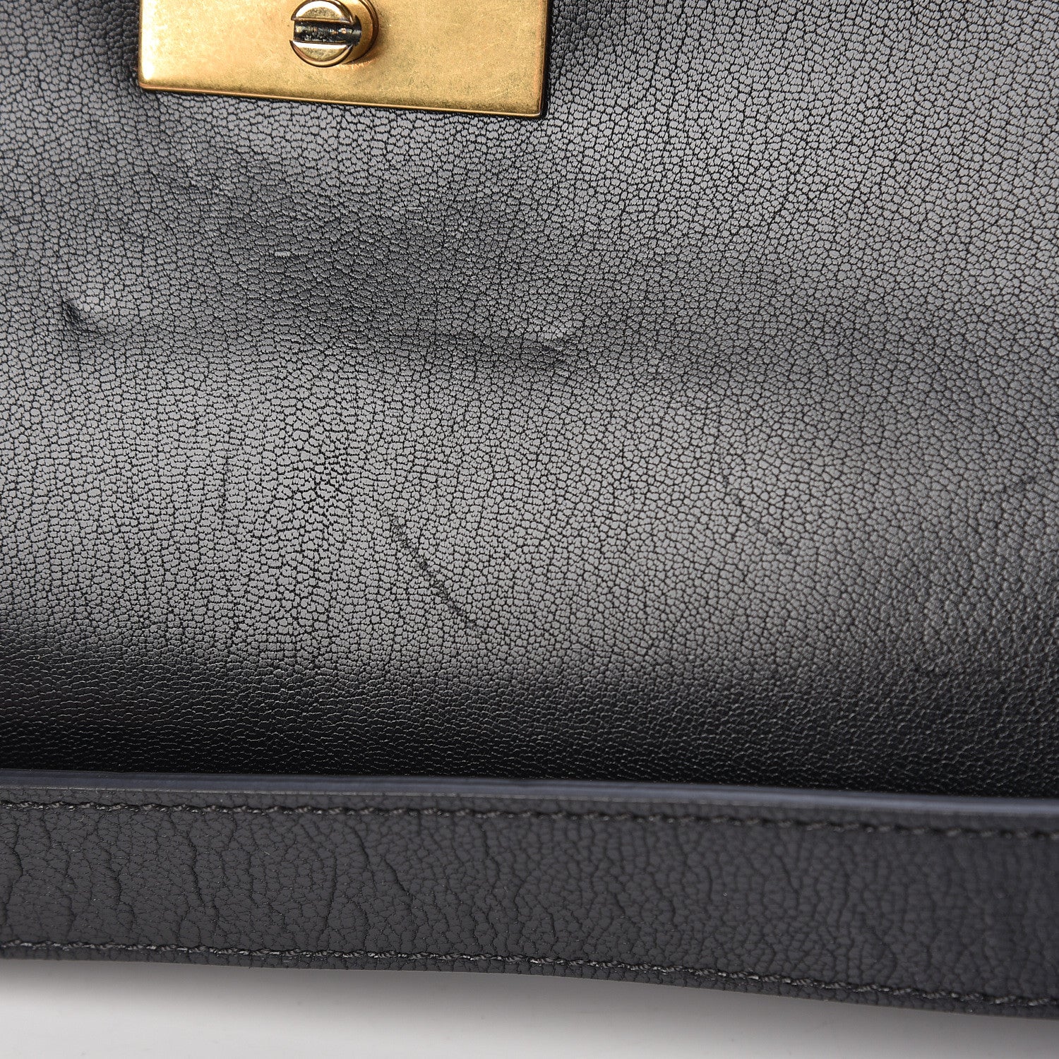 Givenchy Goatskin Suede Large GV3 Flap Black Grey 10 of 15