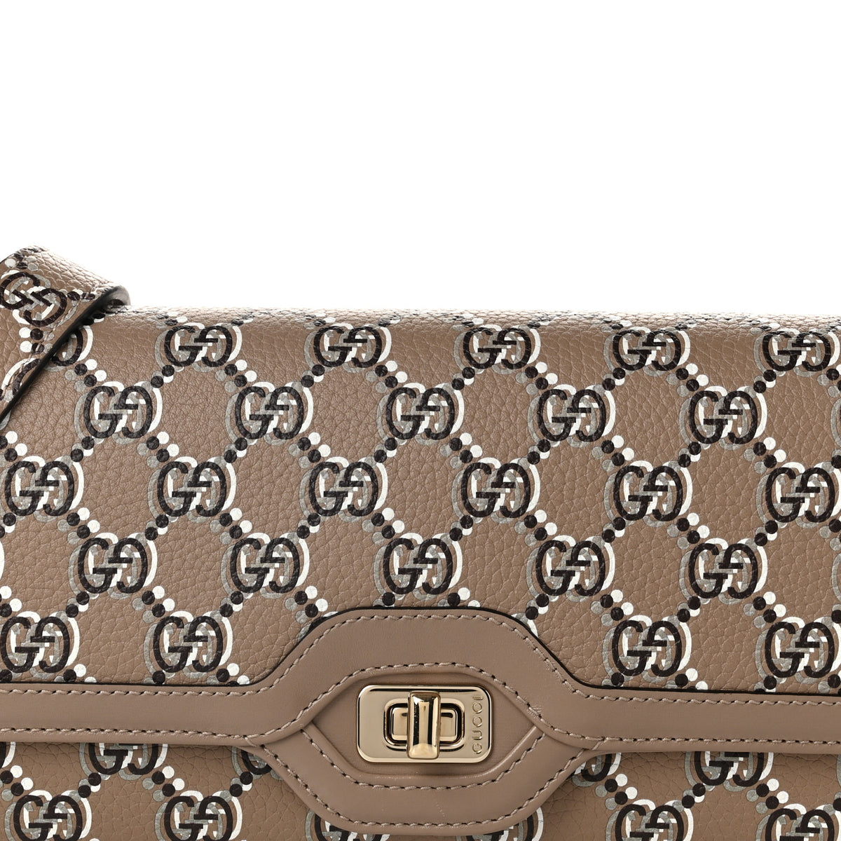 Gucci GG Shadow Monogram Small Luce Shoulder Bag Beige 8 of 10