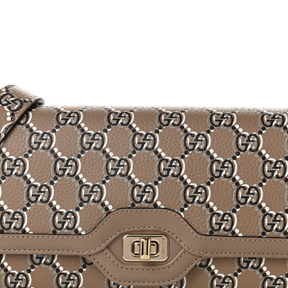 Gucci GG Shadow Monogram Small Luce Shoulder Bag Beige 8 of 10