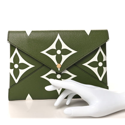 Louis Vuitton Monogram Giant Large Kirigami Pochette Kaki 2 of 8