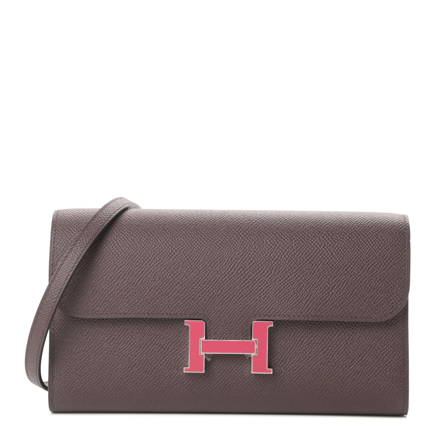 Epsom Enamel Constance Long Wallet To Go Wallet Rouge Sellier Framboise