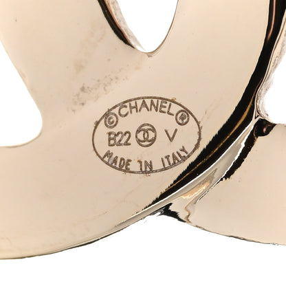 Chanel Metal CC Heart Coco In Love Hoop Earrings Gold 4 of 4