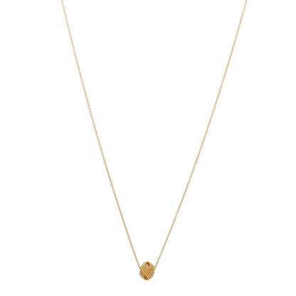 Tiffany 18K Yellow Gold Twist Knot Pendant Necklace 1 of 3