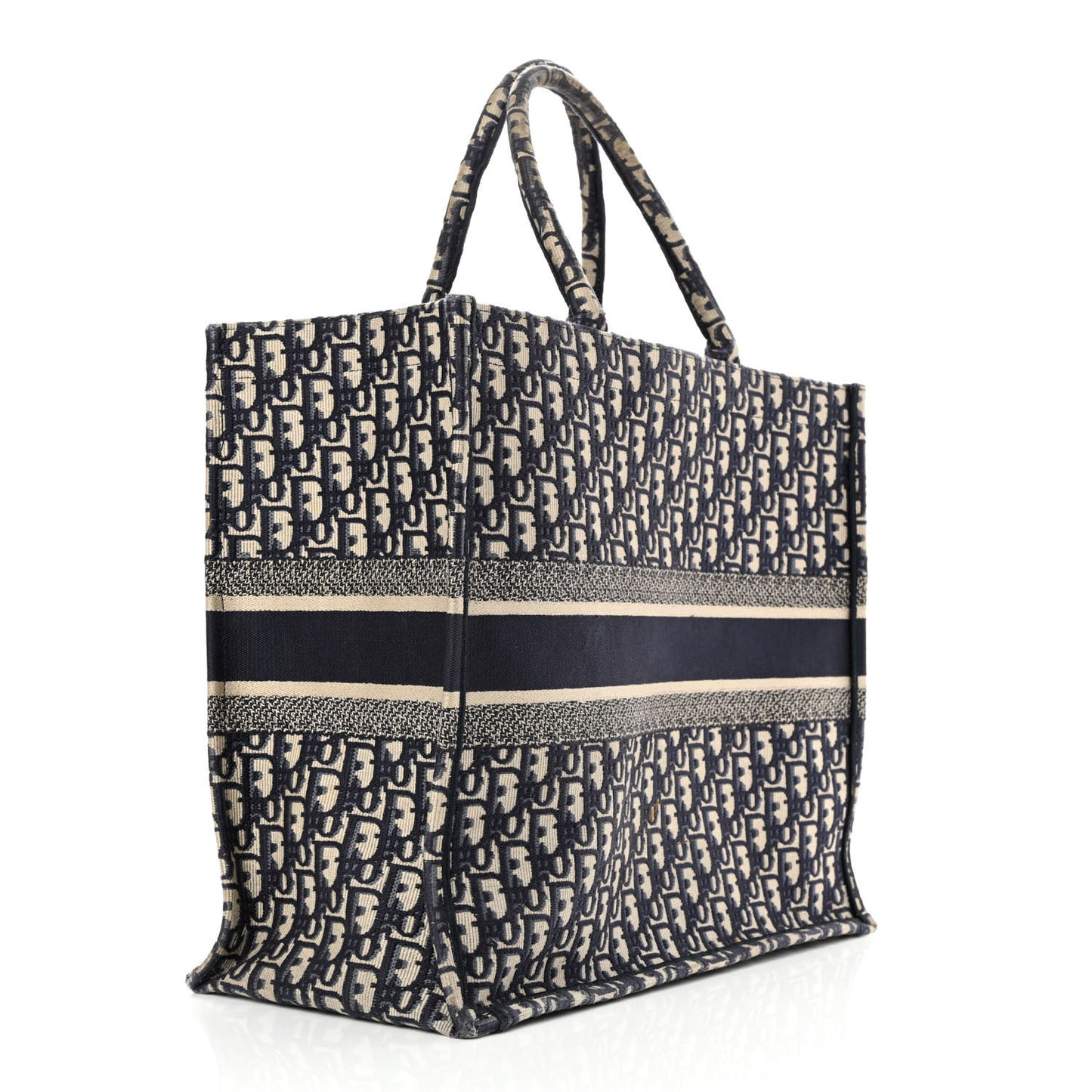 Oblique Book Tote Blue Multicolor