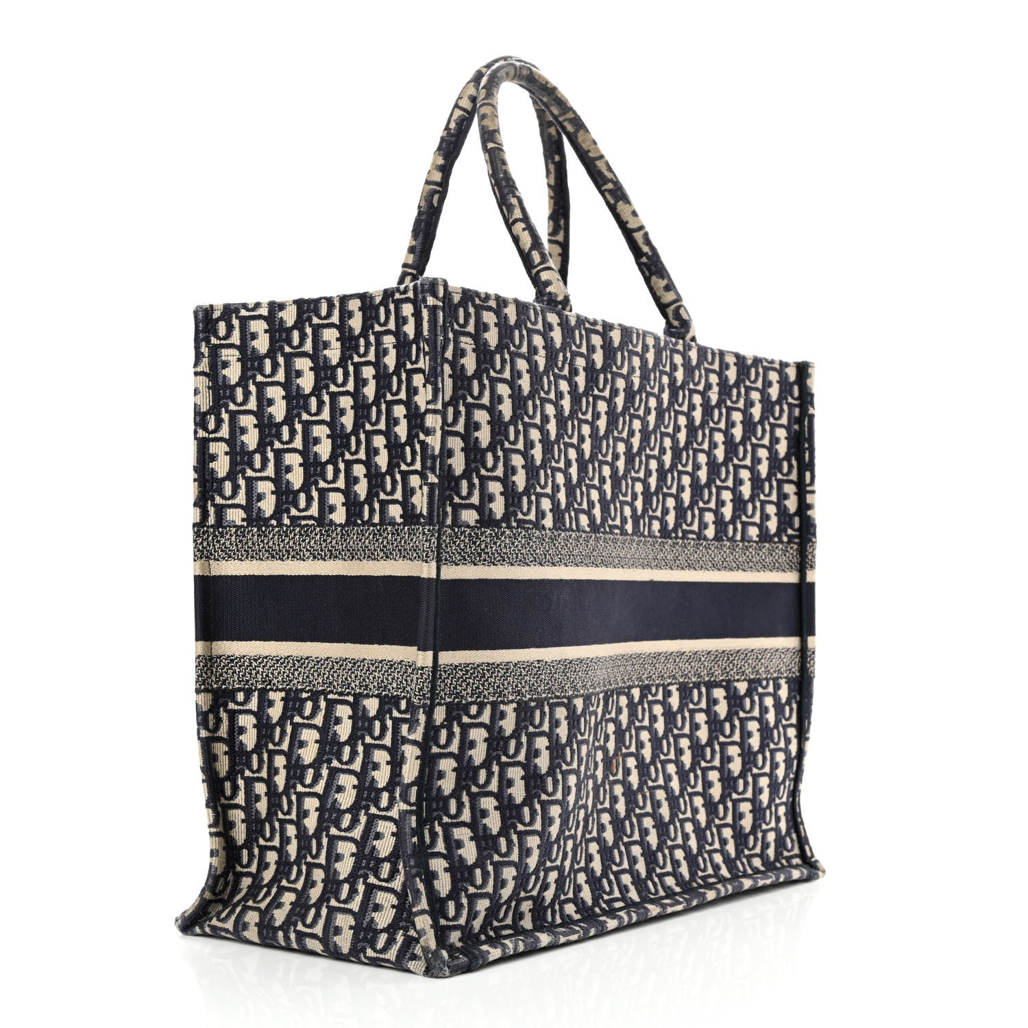 Christian Dior Oblique Book Tote Blue Multicolor 3 of 17