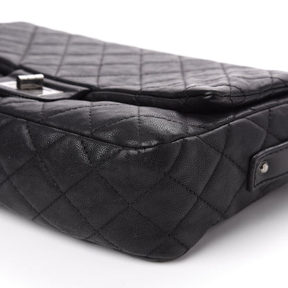 Chanel Calfskin Quilted Jumbo Easy Reissue Messenger Flap Black 7 of 13