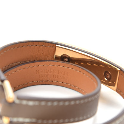 Hermes Swift Rivale Double Tour Bracelet Etoupe 4 of 6
