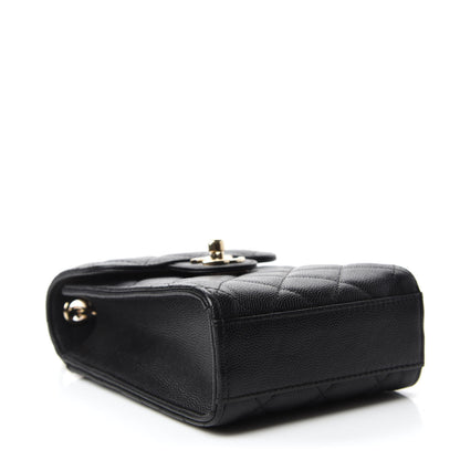 Chanel Caviar Quilted Classic Phone Holder Black 4 of 12