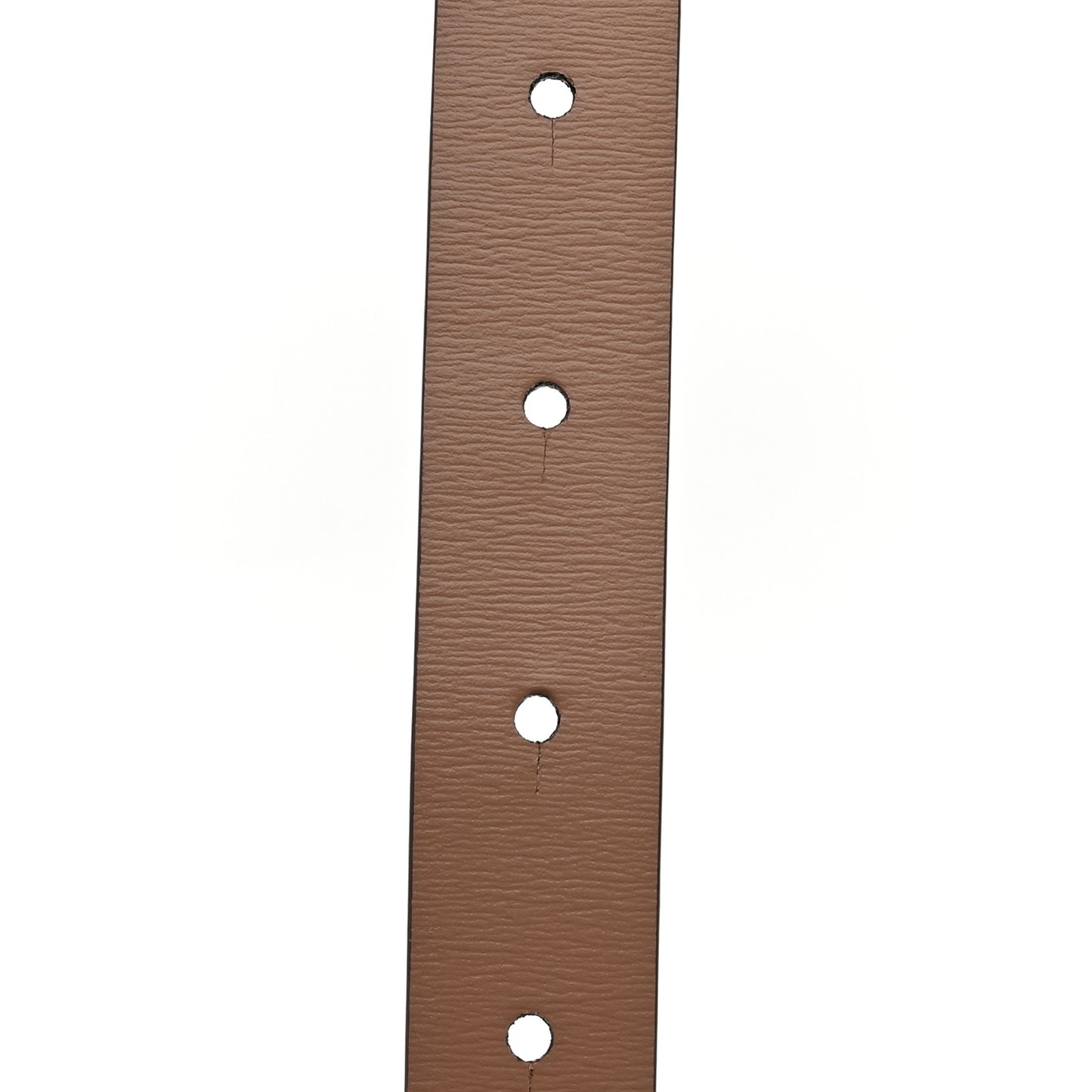 Glossy Calfskin VLogo Reversible 20mm Belt 80 32 Light Ivory Rose Cannelle