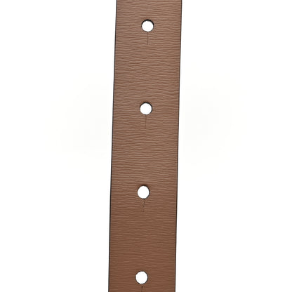 Valentino Garavani Glossy Calfskin VLogo Reversible 20mm Belt 80 32 Light Ivory Rose Cannelle 5 of 7