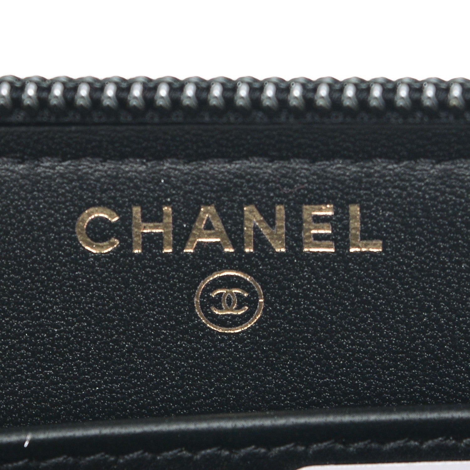 Chanel Lambskin Quilted Boy Zip Around Wallet Black 6 of 8