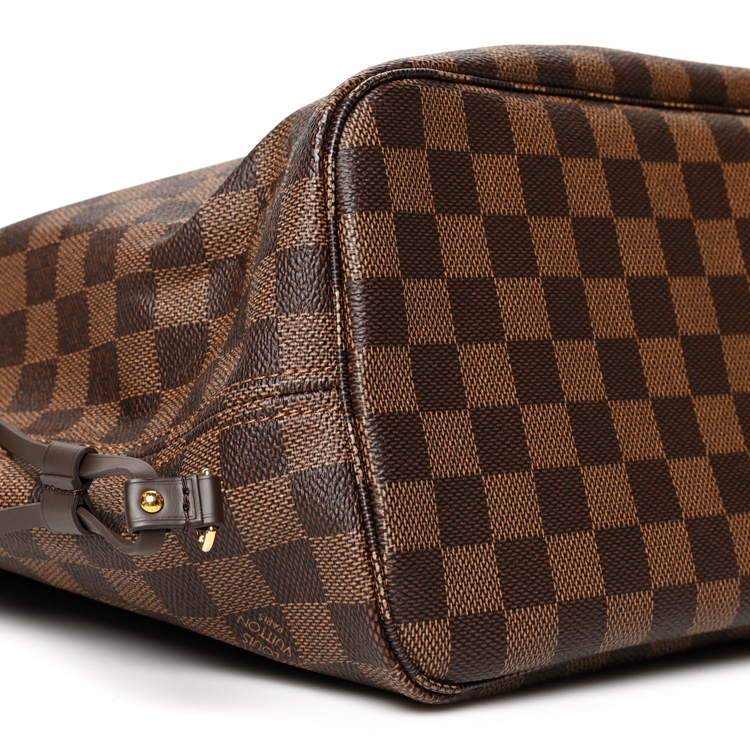 Louis Vuitton Damier Ebene Neo Neverfull MM Rose Ballerine 10 of 13