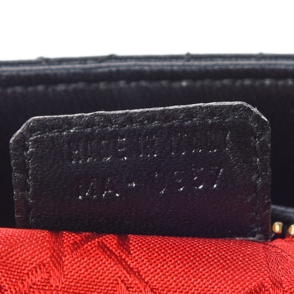Christian Dior Lambskin Cannage Medium Lady Dior Black 13 of 17