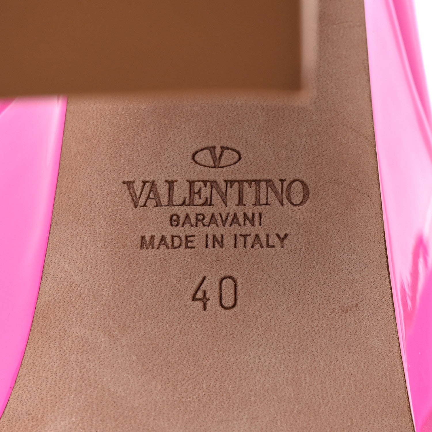 Valentino Garavani Patent Tan-Go 50/155mm Platform Pumps 40 Pink PP 6 of 13