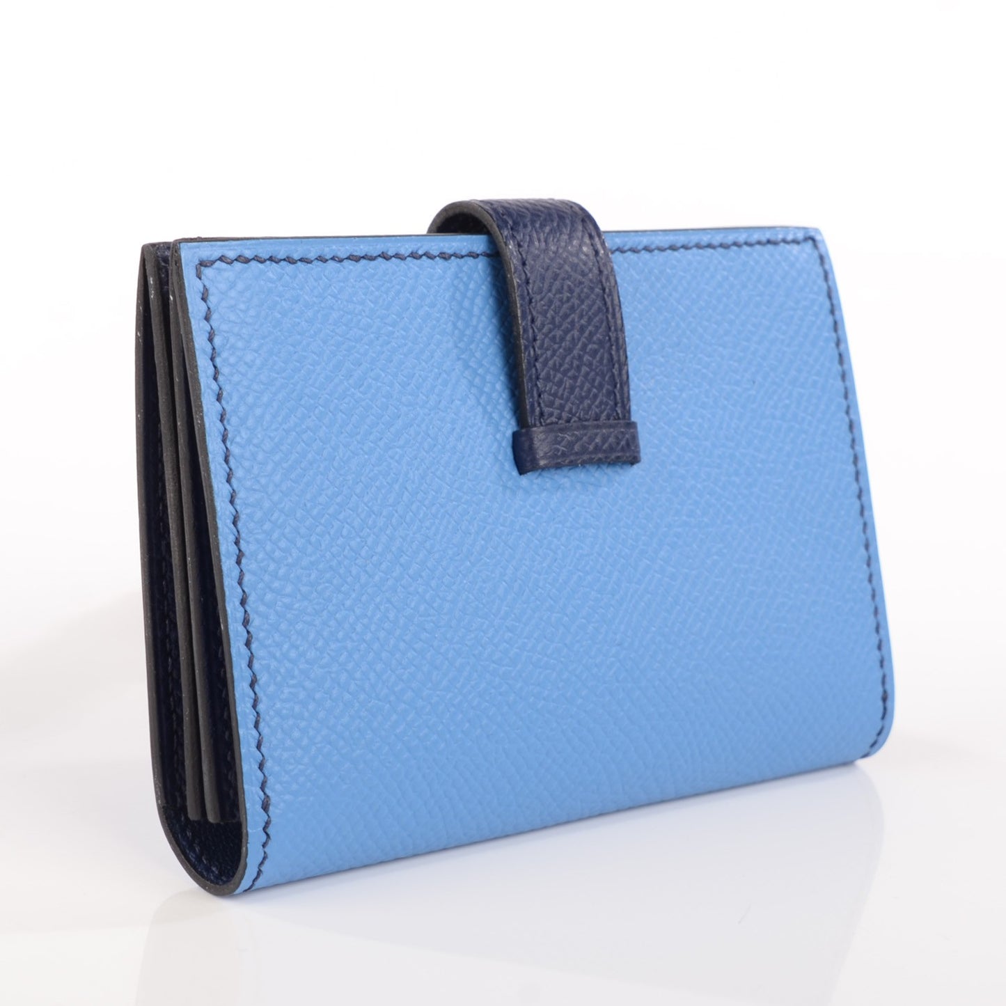 Epsom Bi Color Bearn Card Holder Wallet Bleu Sapphire Paradise