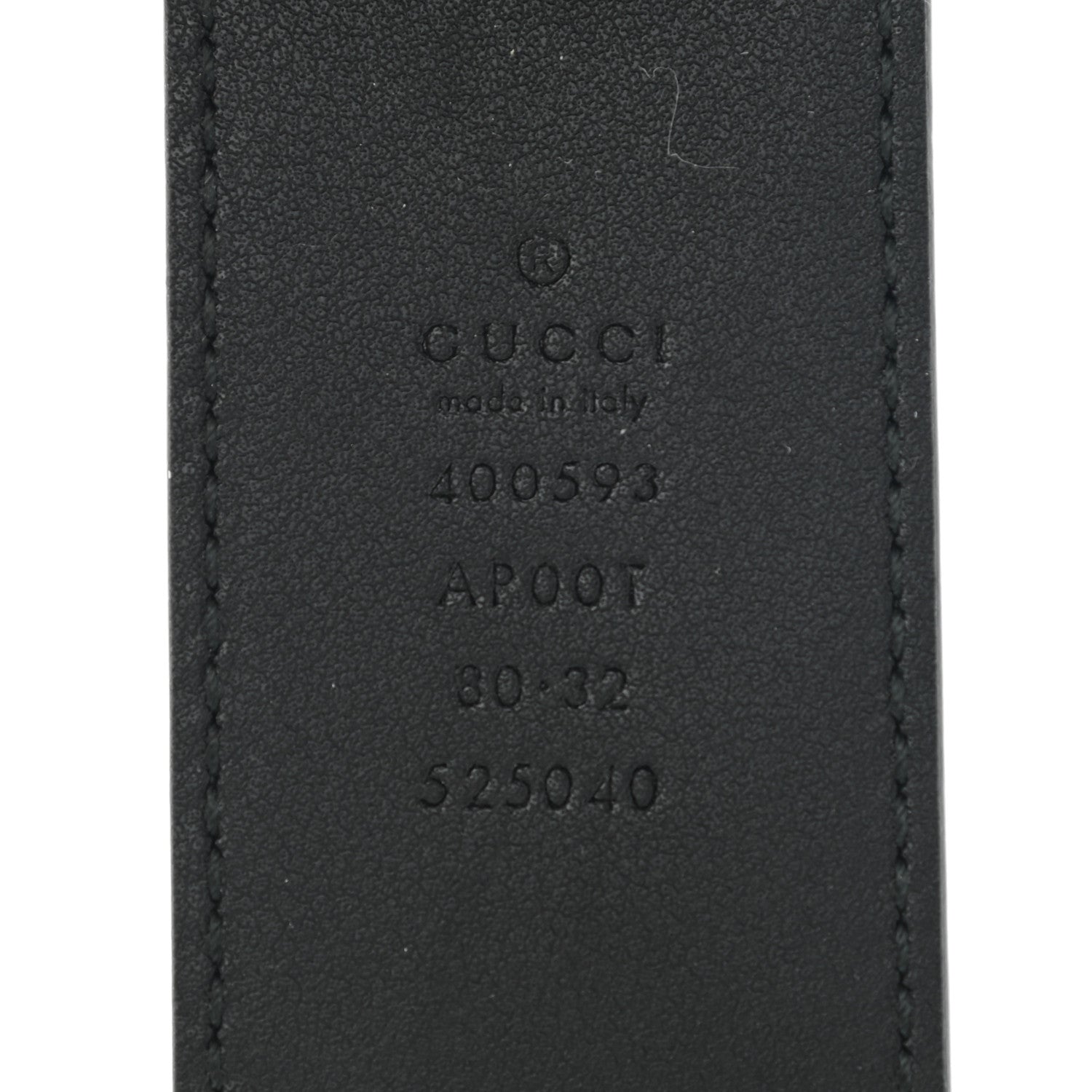 Gucci Calfskin Double G 40mm Belt 80 32 Black 3 of 5