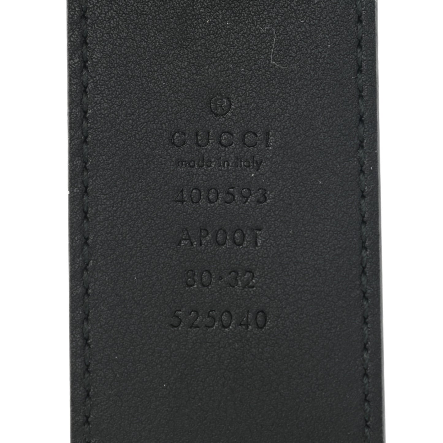Calfskin Double G 40mm Belt 80 32 Black