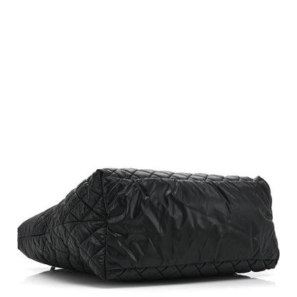 Chanel Nylon Quilted Large Coco Cocoon Tote Black 4 of 10