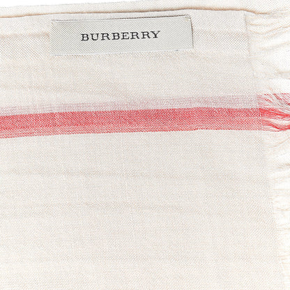 Burberry Wool Silk Gauze Giant Check Scarf Trench 4 of 4